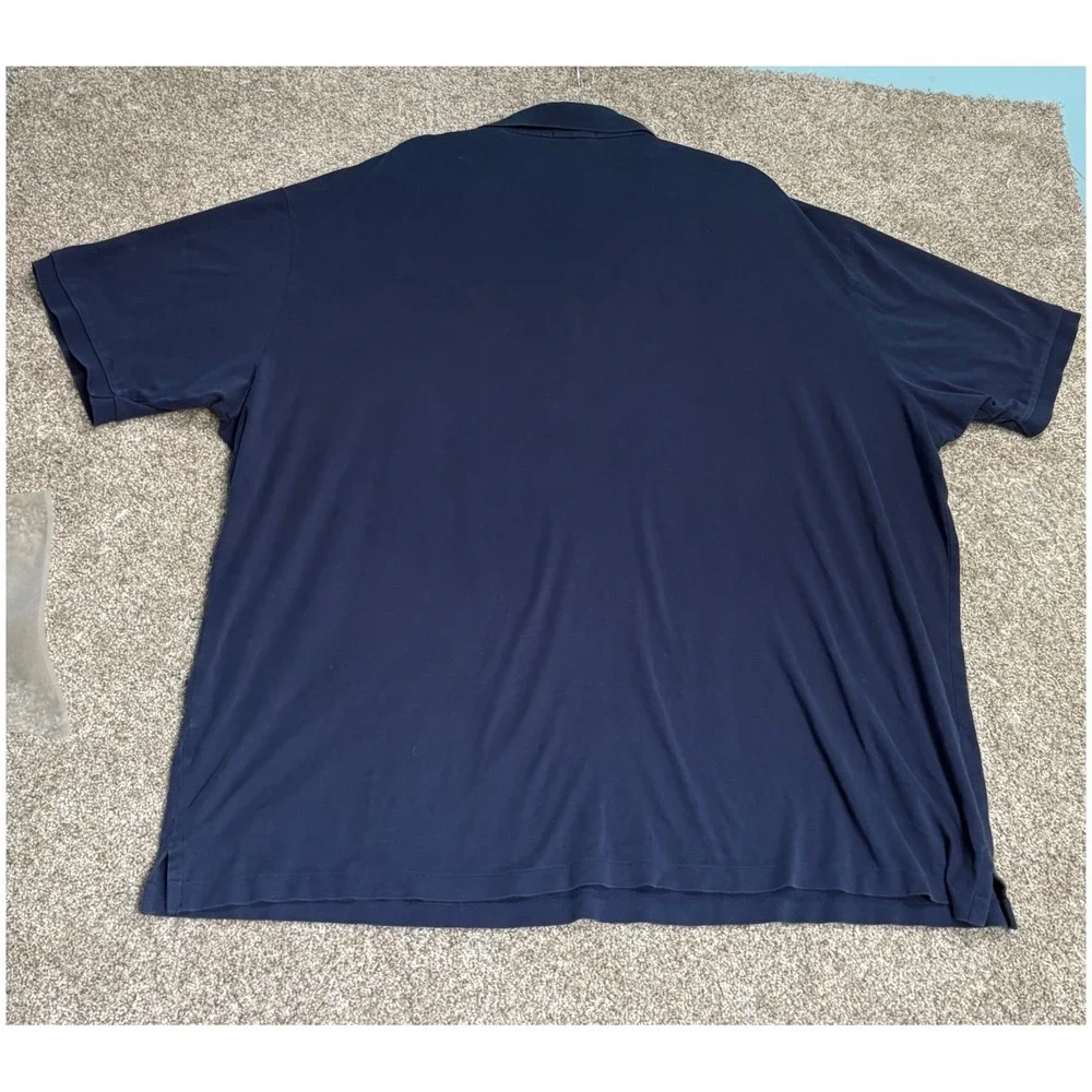 Polo Ralph Lauren Polo Shirt Mens 4XLT Navy Blue Short Sleeve Flesh Pony Logo